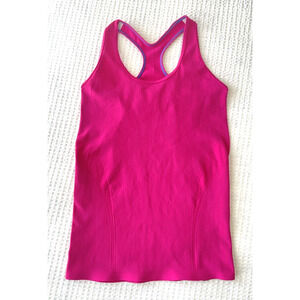 Ivivva By Lululemon Tank Top Girls Sz 12 Pink Racerback Athletic Activewear Top